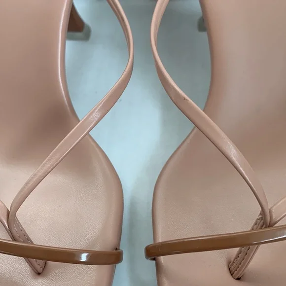 Jeffrey Campbell Nude Strappy Sandals Size 9 - Picture 15 of 15